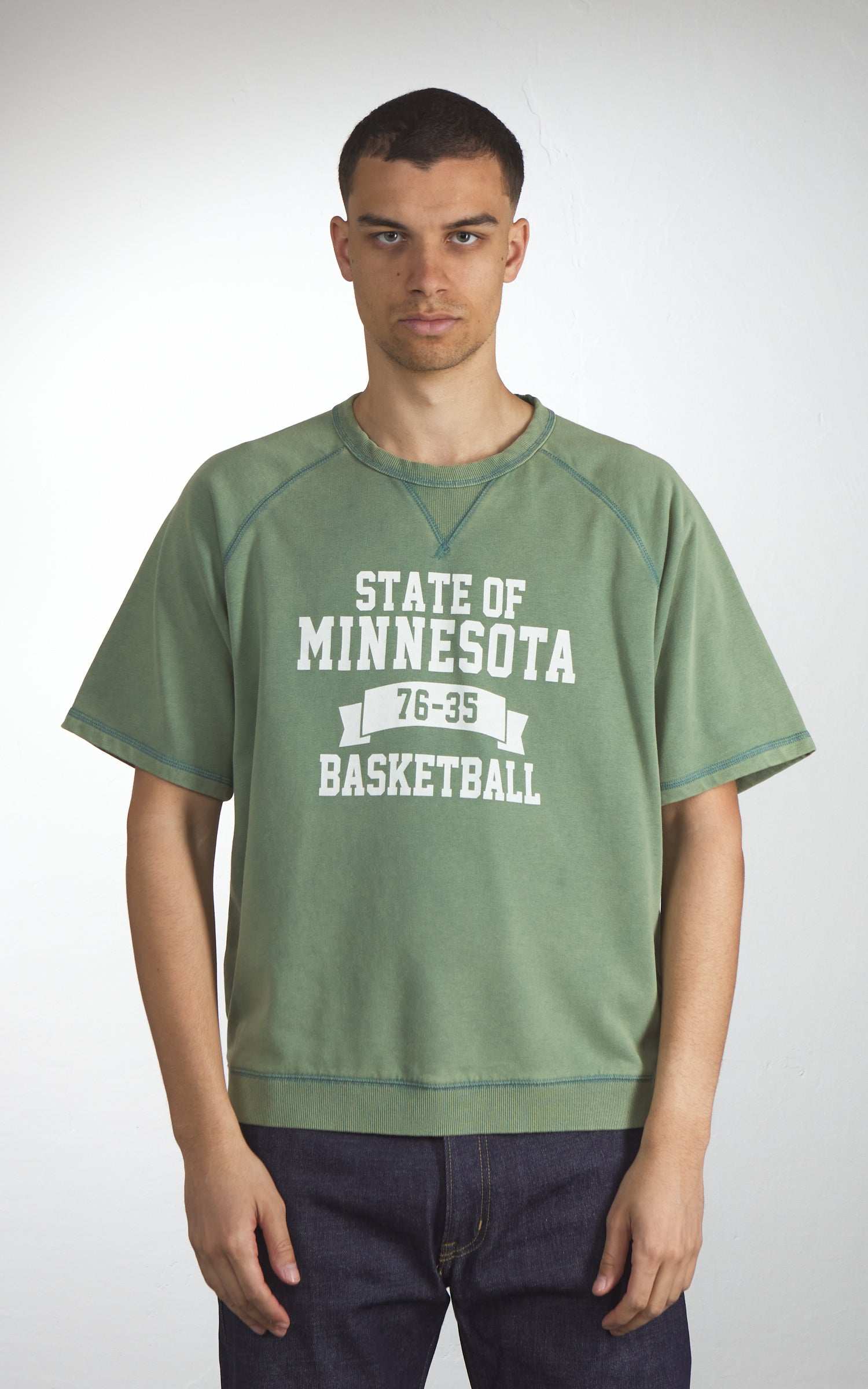Houston Powder Wash S/S Sweat (Minnesota) Green