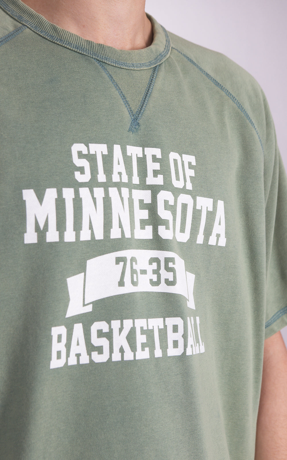 Houston Powder Wash S/S Sweat (Minnesota) Green