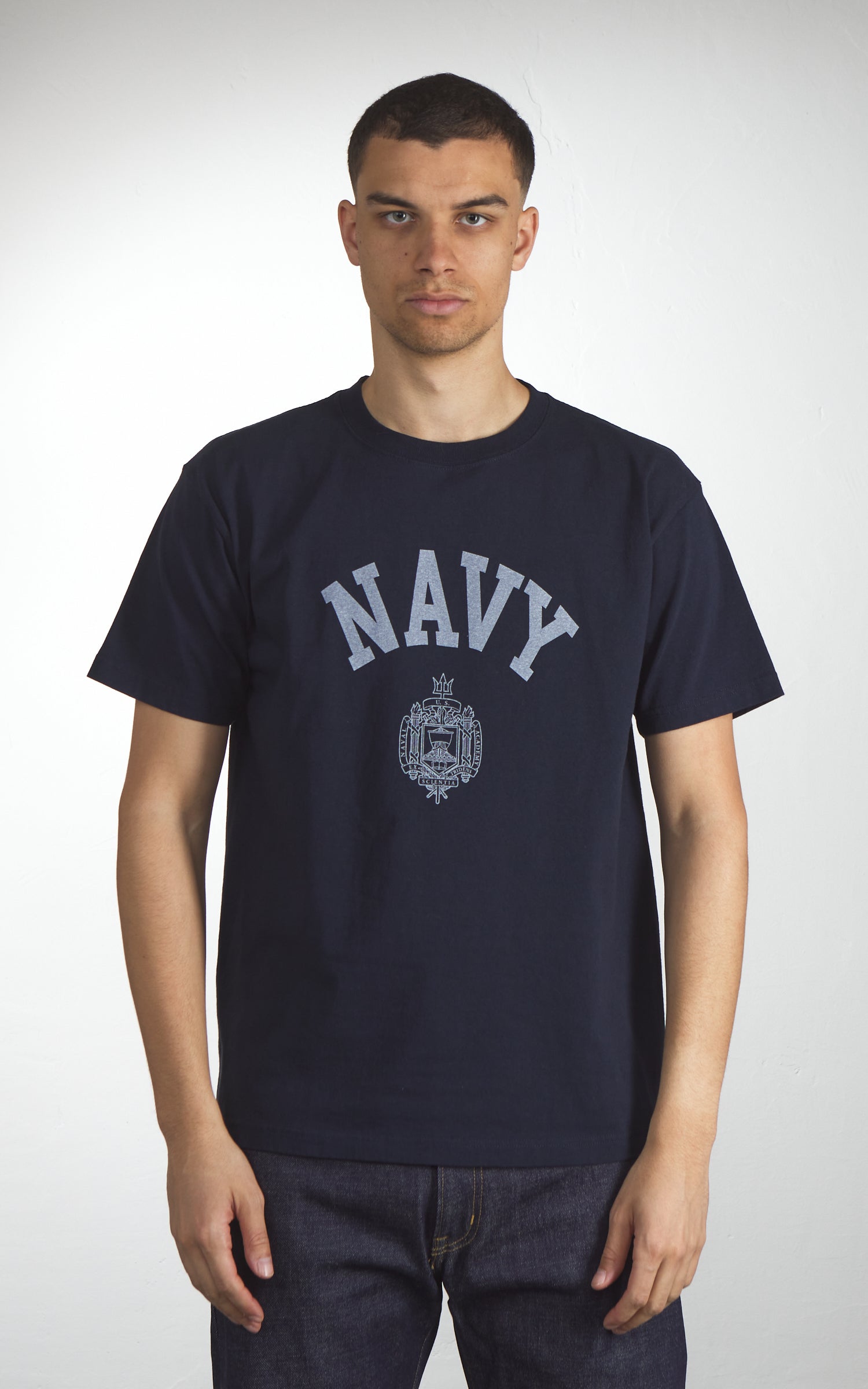 Houston (Navy) Print Tubular T-Shirt Navy