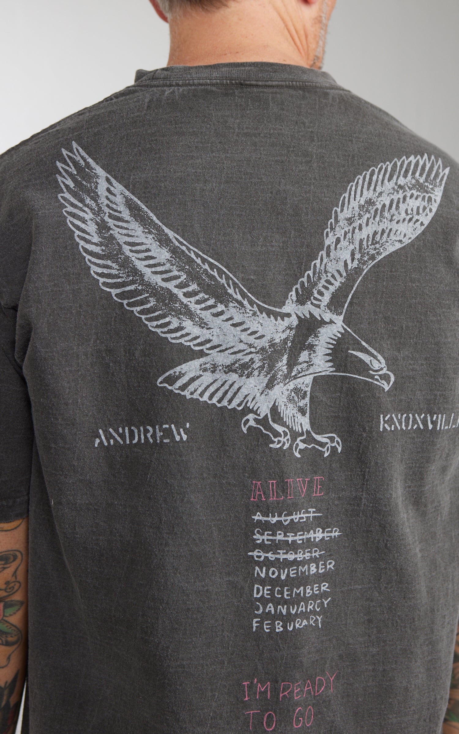Houston (Army) Pigment Print T-Shirt Black