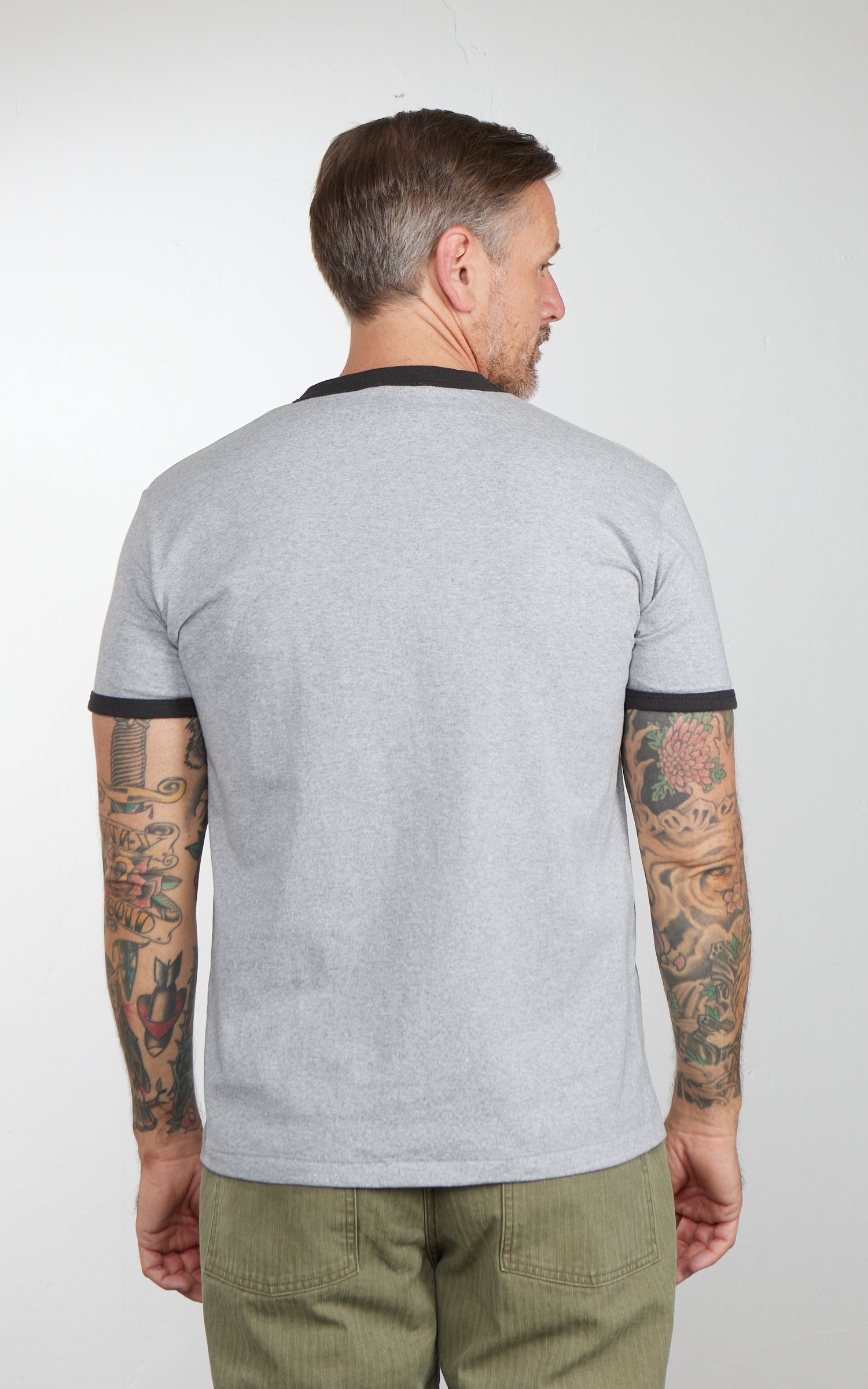Houston (FFA) Printed Ringer T-Shirt Grey/Black