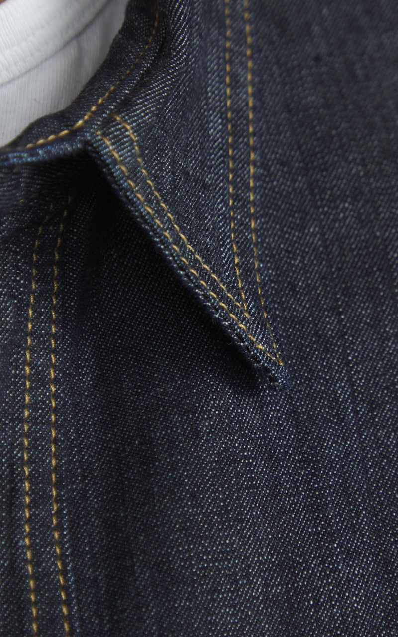 Houston U.S. Cotton Denim Work Shirt Indigo