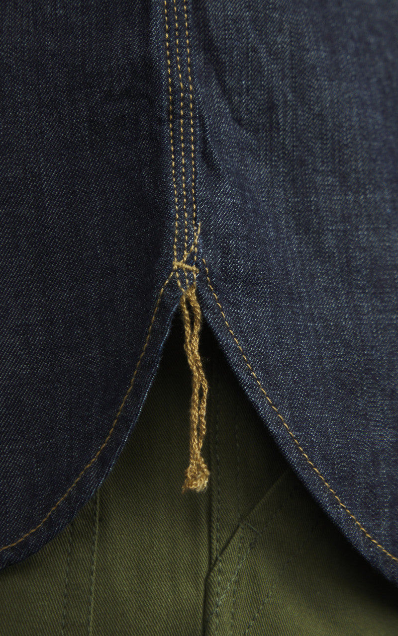 Houston U.S. Cotton Denim Work Shirt Indigo