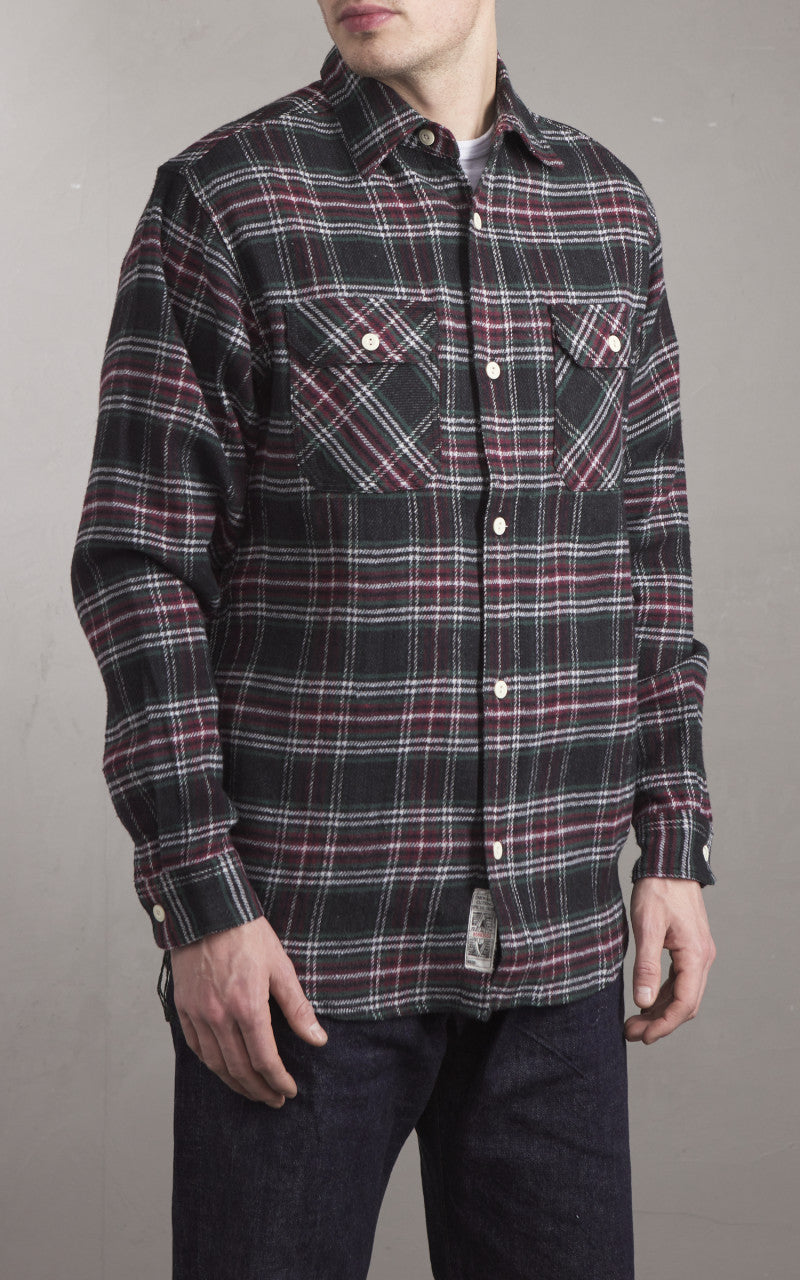 Houston Check Flannel Shirt Green