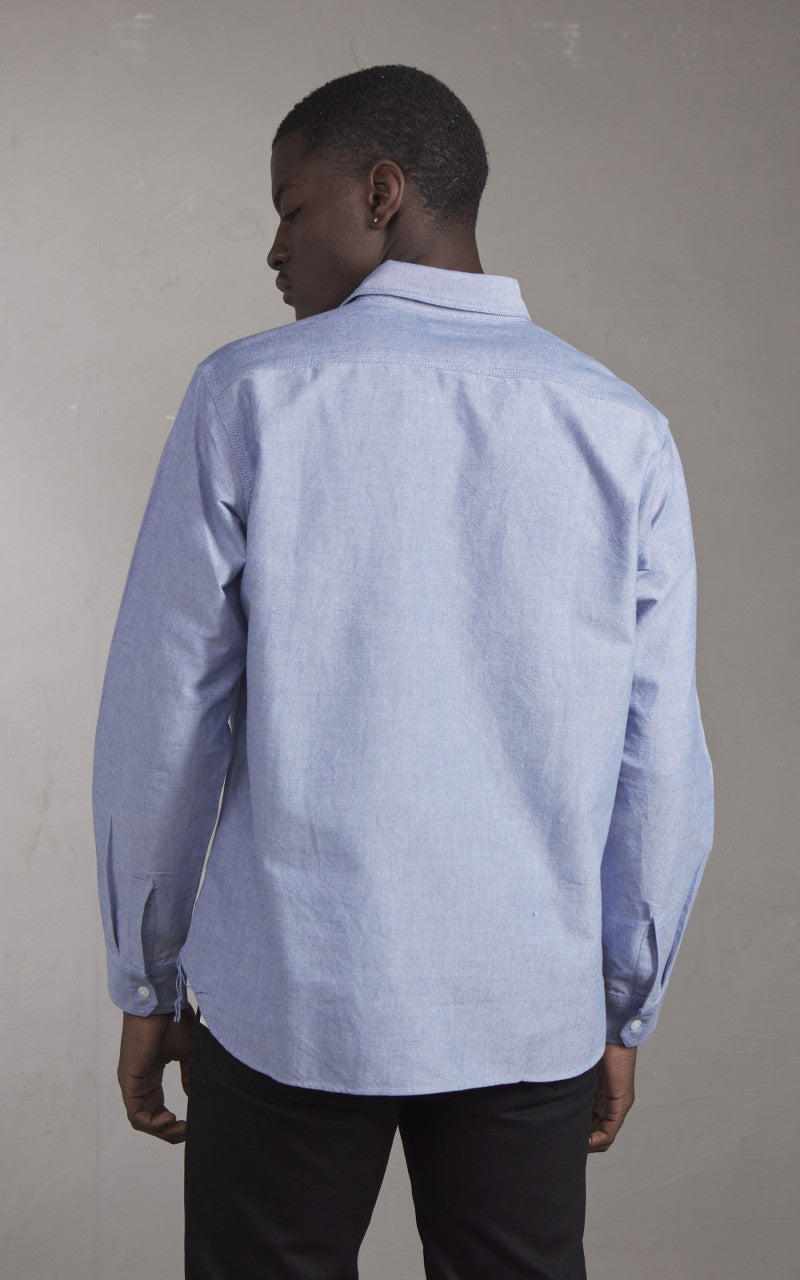 Houston Oxford Work Shirt Chambray Blue