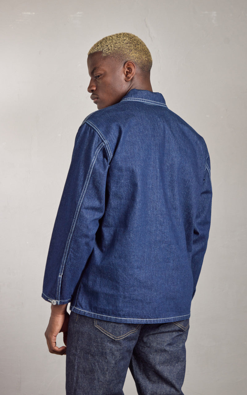 Houston Cone Denim Army Pullover Shirt Indigo One Wash