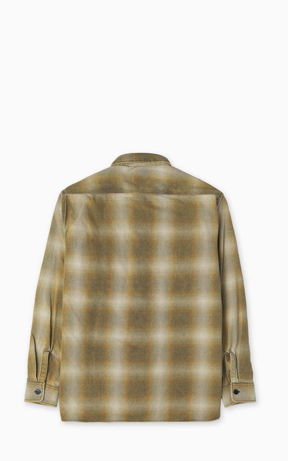 Houston Vintage Ombre Check Viyella Shirt Khaki