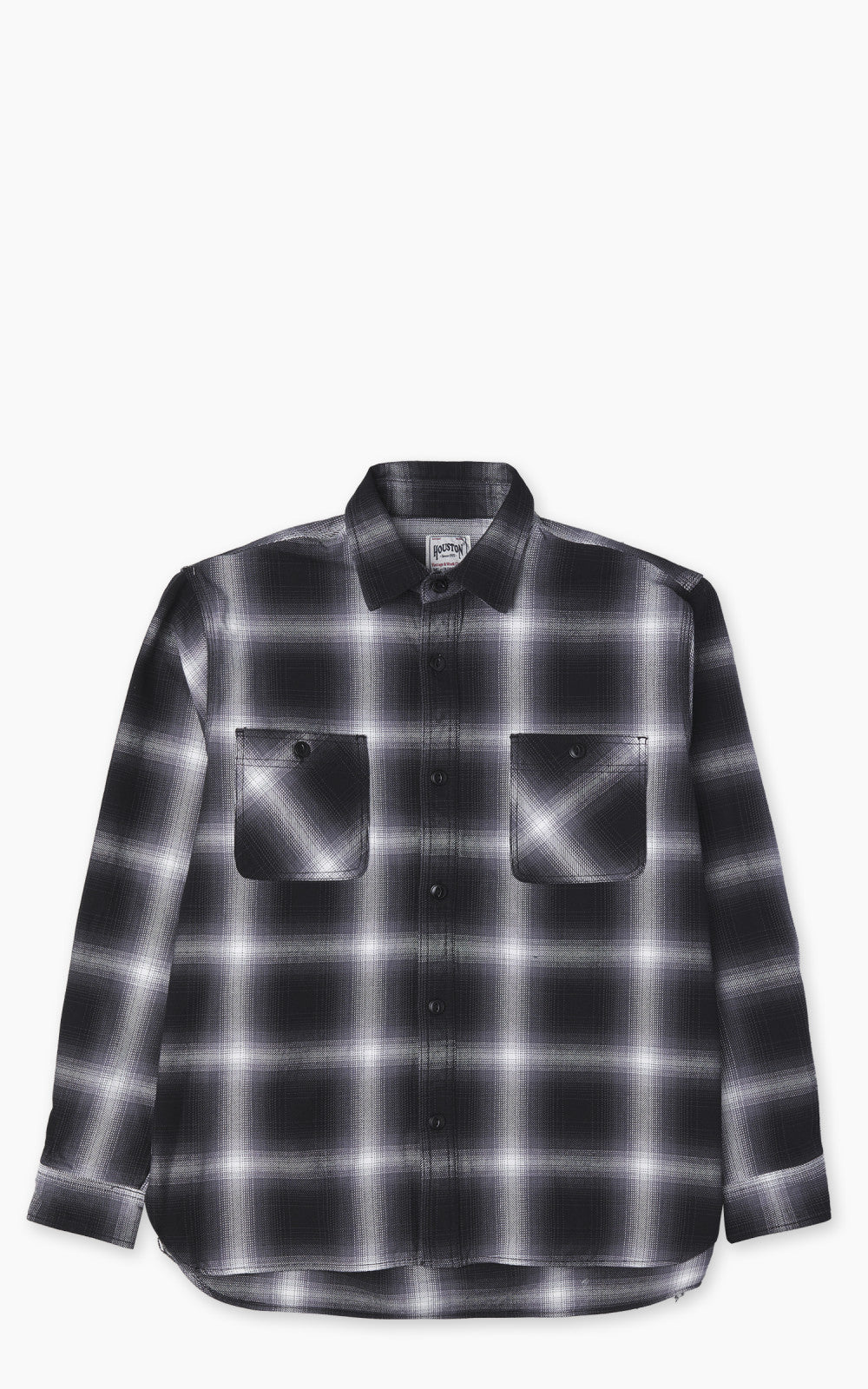 Houston Ombre Check Viyella Shirt Black