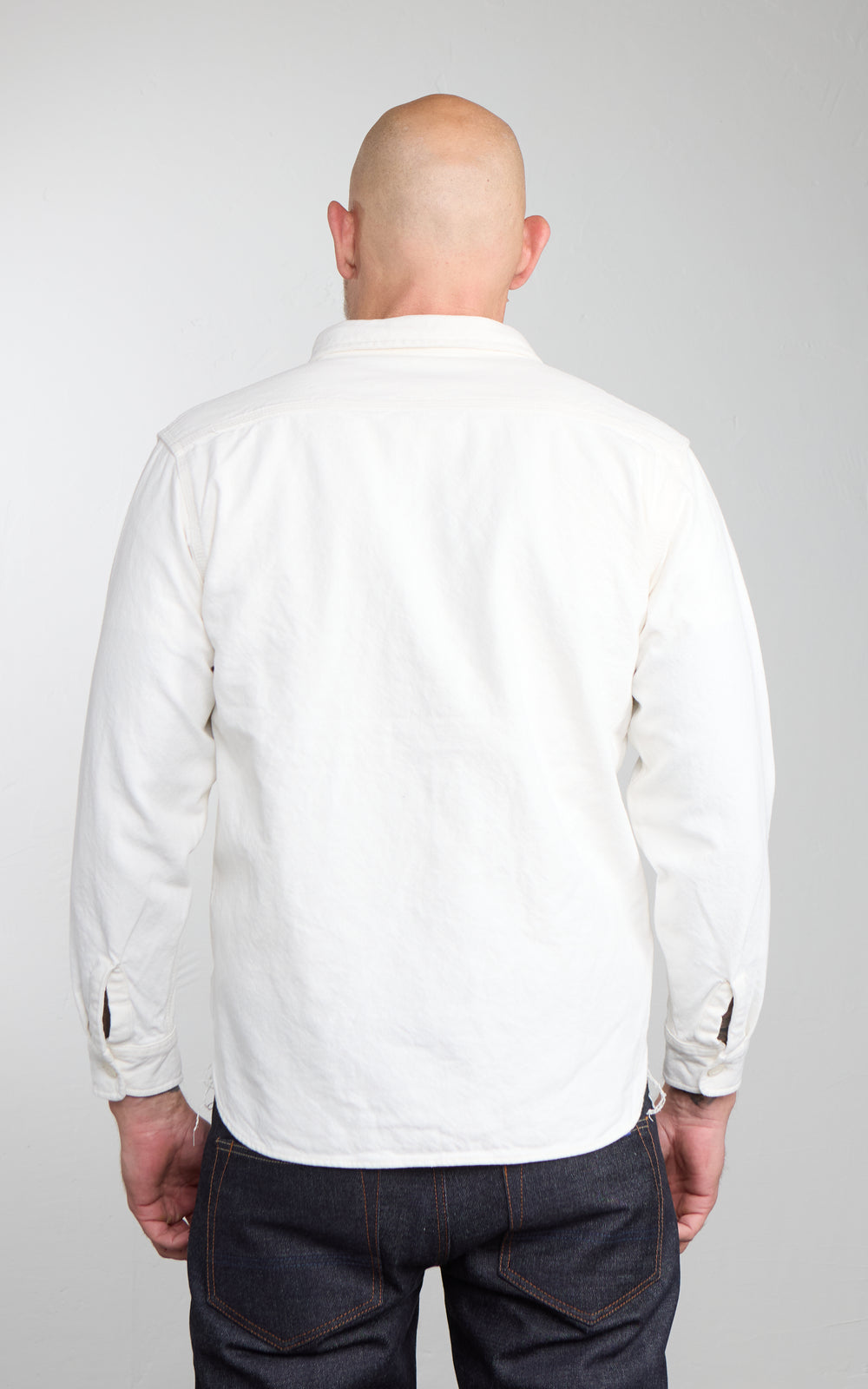 Houston Solid Heavyweight Viyella Shirt Offwhite