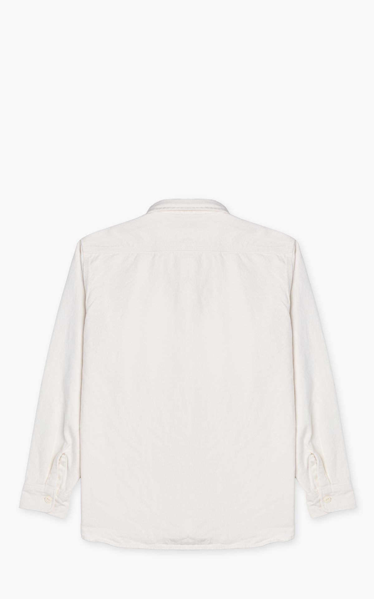 Houston Solid Heavyweight Viyella Shirt Offwhite