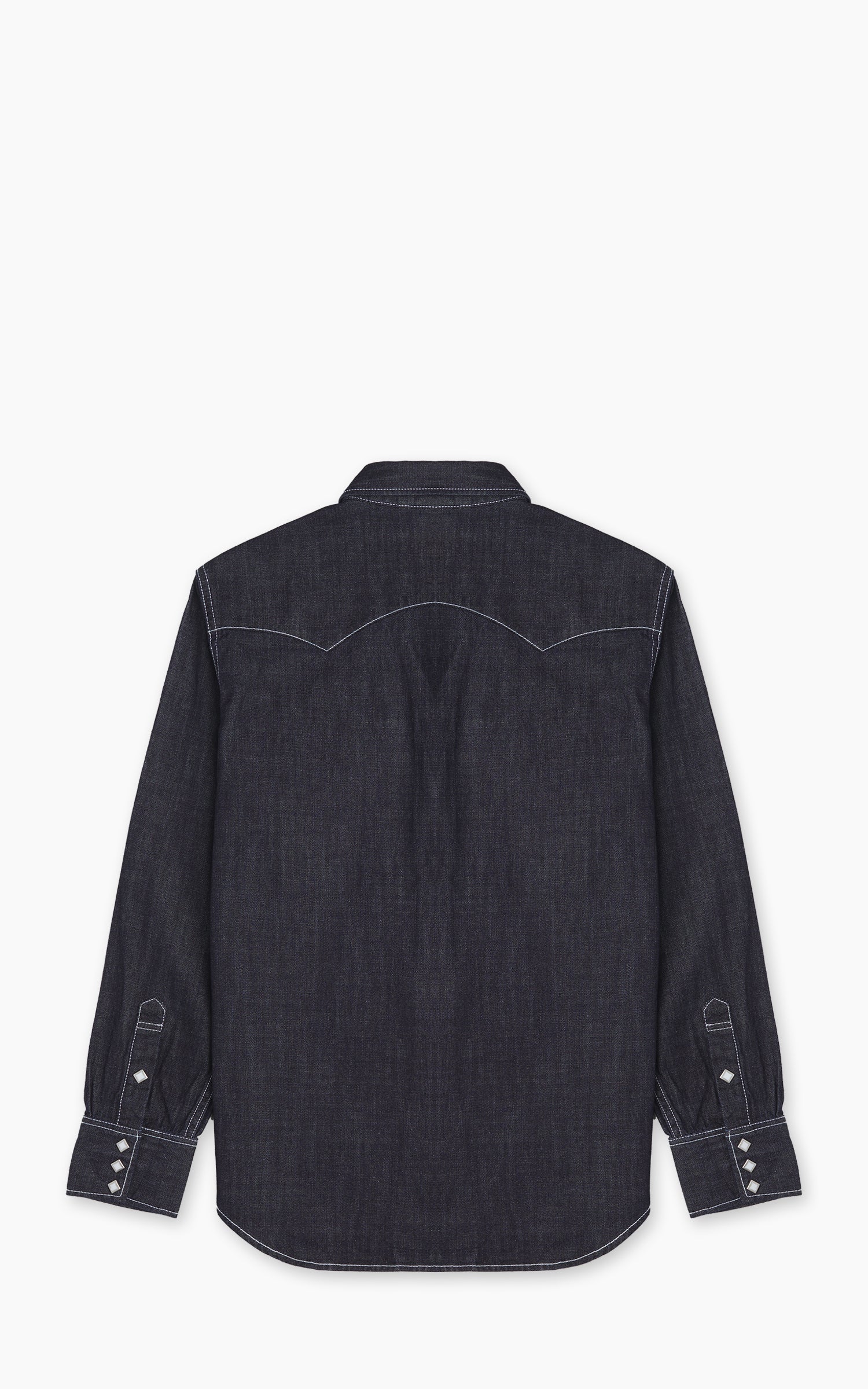 Houston Slub Denim Western Shirt Indigo One Wash