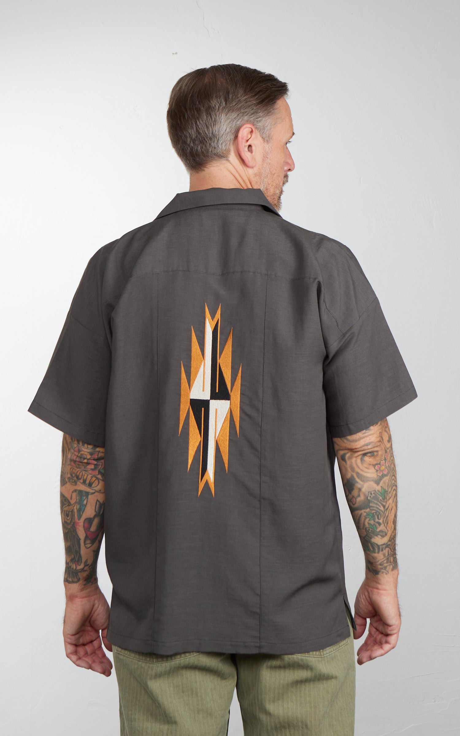 Houston Linen Chimayo Shirt Charcoal