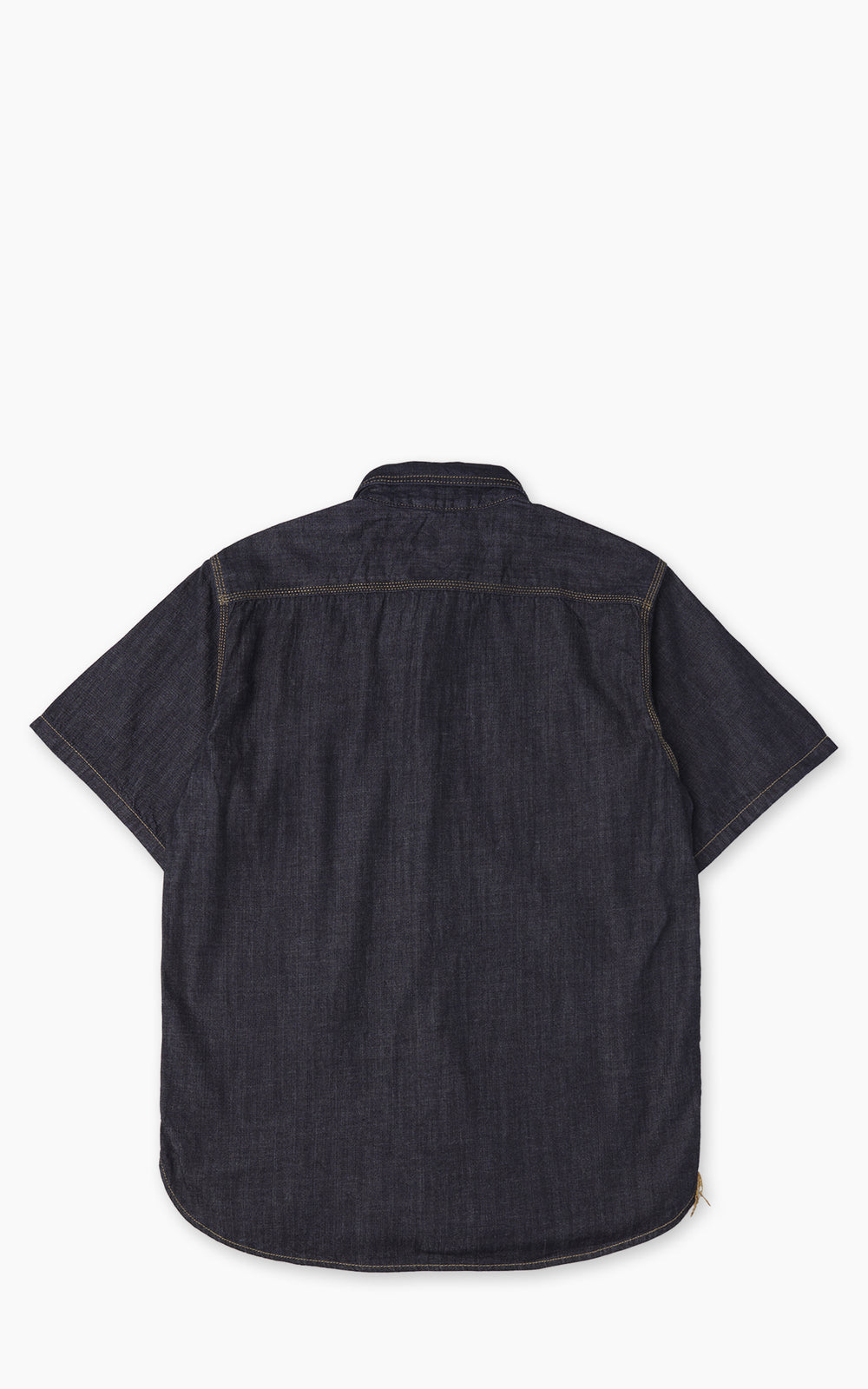 Houston U.S. Cotton Denim S/S Work Shirt Indigo One Wash