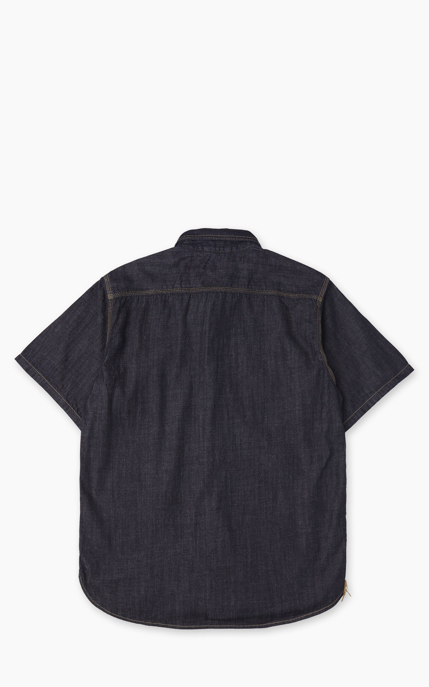 Houston U.S. Cotton Denim S/S Work Shirt Indigo One Wash