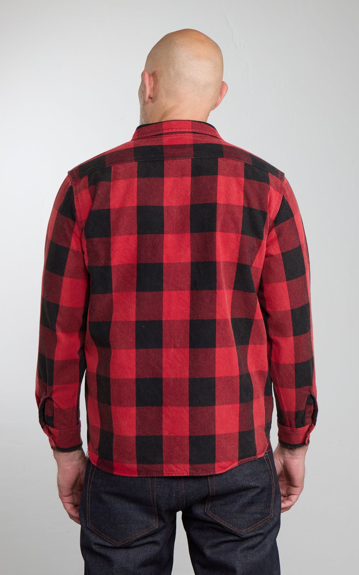 Houston Vintage Block Heavyweight Viyella Shirt Checked Red