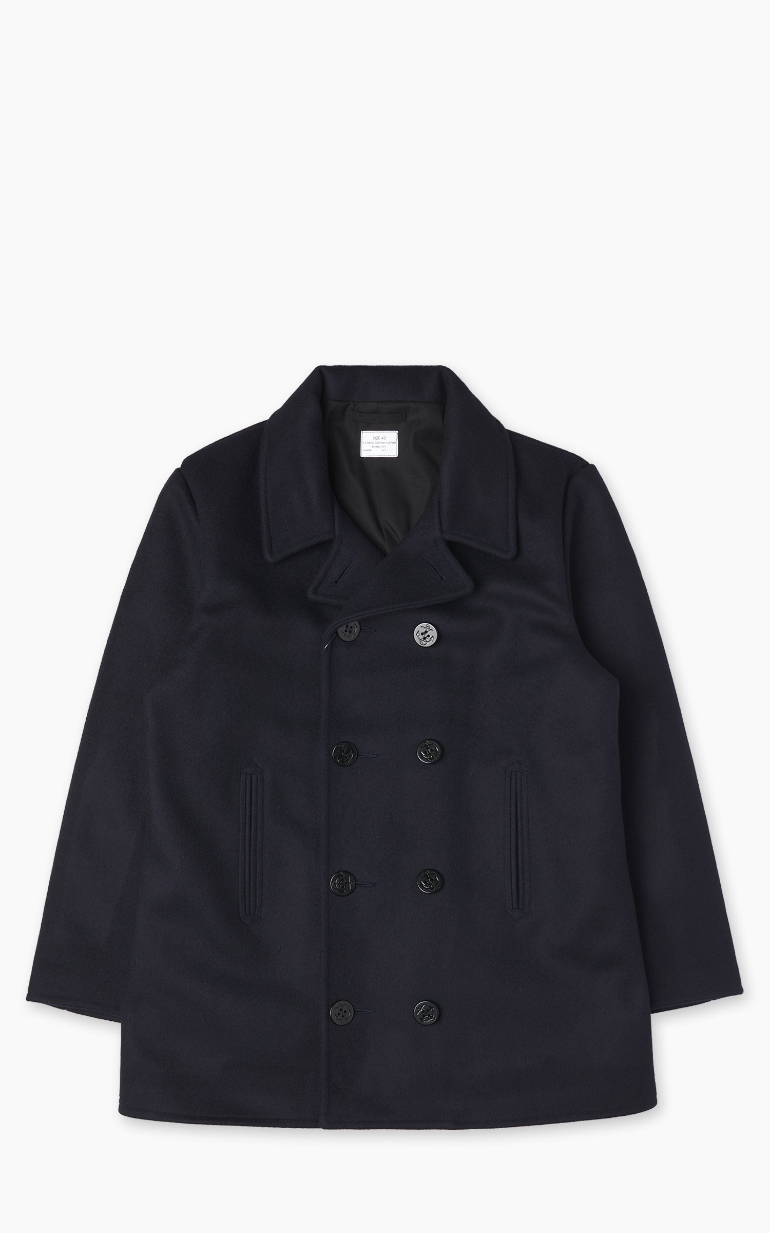 Houston USN Pea Coat Wool Navy