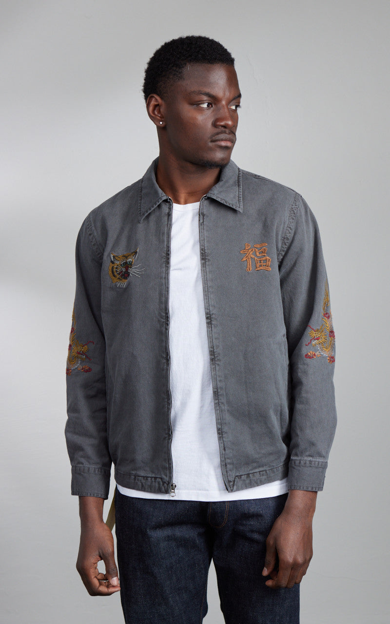 Houston Pigment Vietnam Jacket Tiger Black