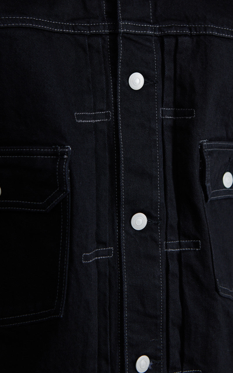Houston Cone Denim Type 2 Denim Jacket Black One Wash