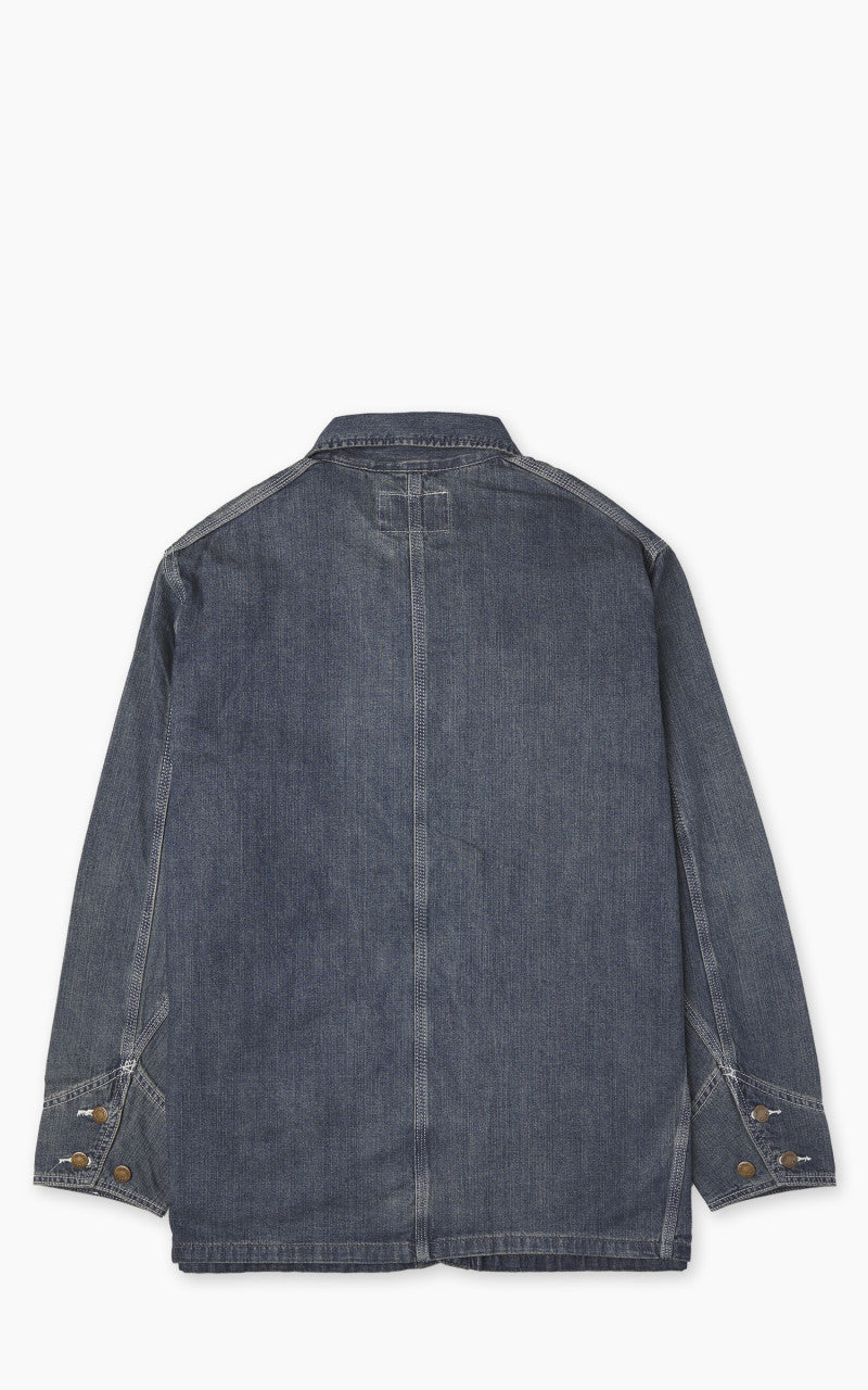 Houston US Cotton Denim Coverall Indigo Vintage Wash