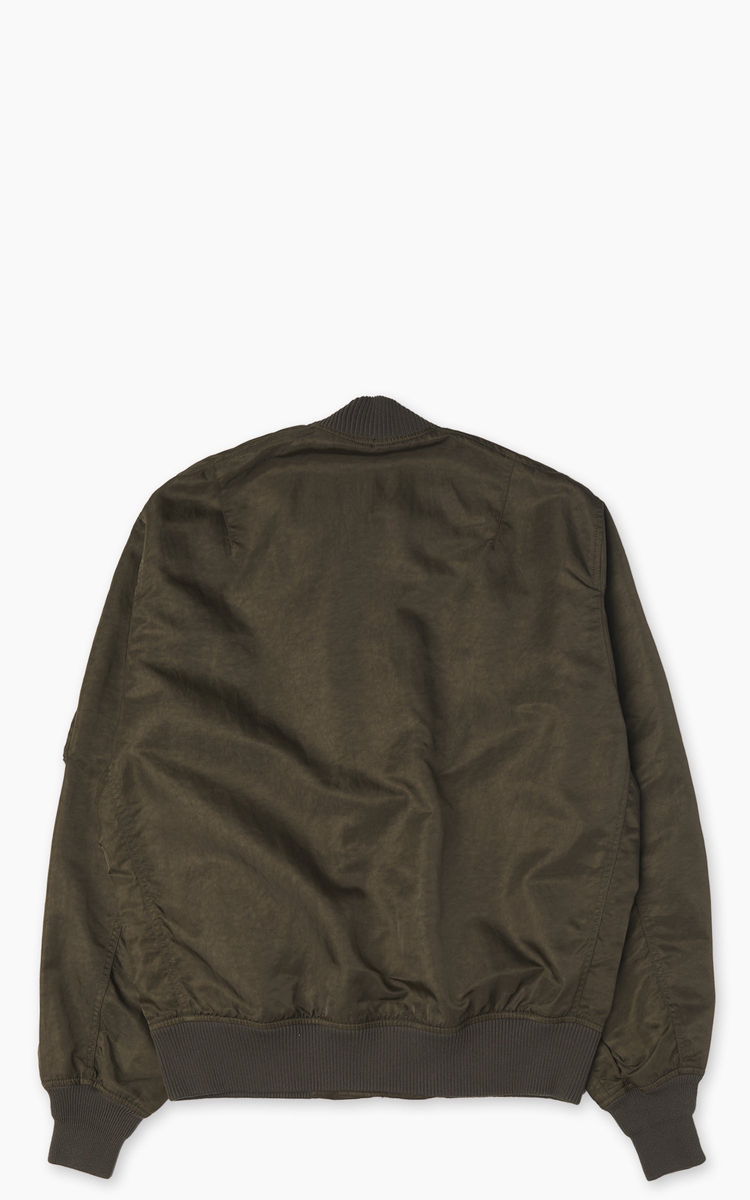 Houston Garment Dyed Nylon Light MA-1 Flight Jacket Olive Drab
