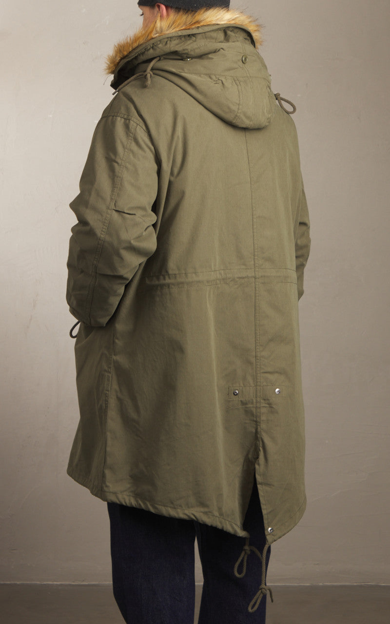 Houston US M65 Fishtail Parka Hooded Olive Drab