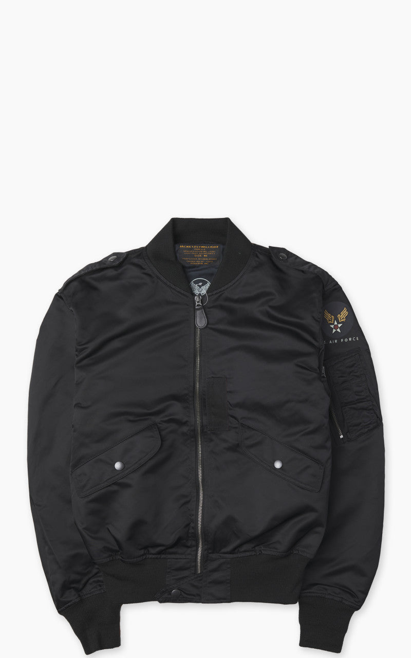 HOUSTON / L-2 FLIGHT JACKET/フライトジャケット/40/ナイロン/KHK/5L-2X Houston L-2 Flight Jacket Black