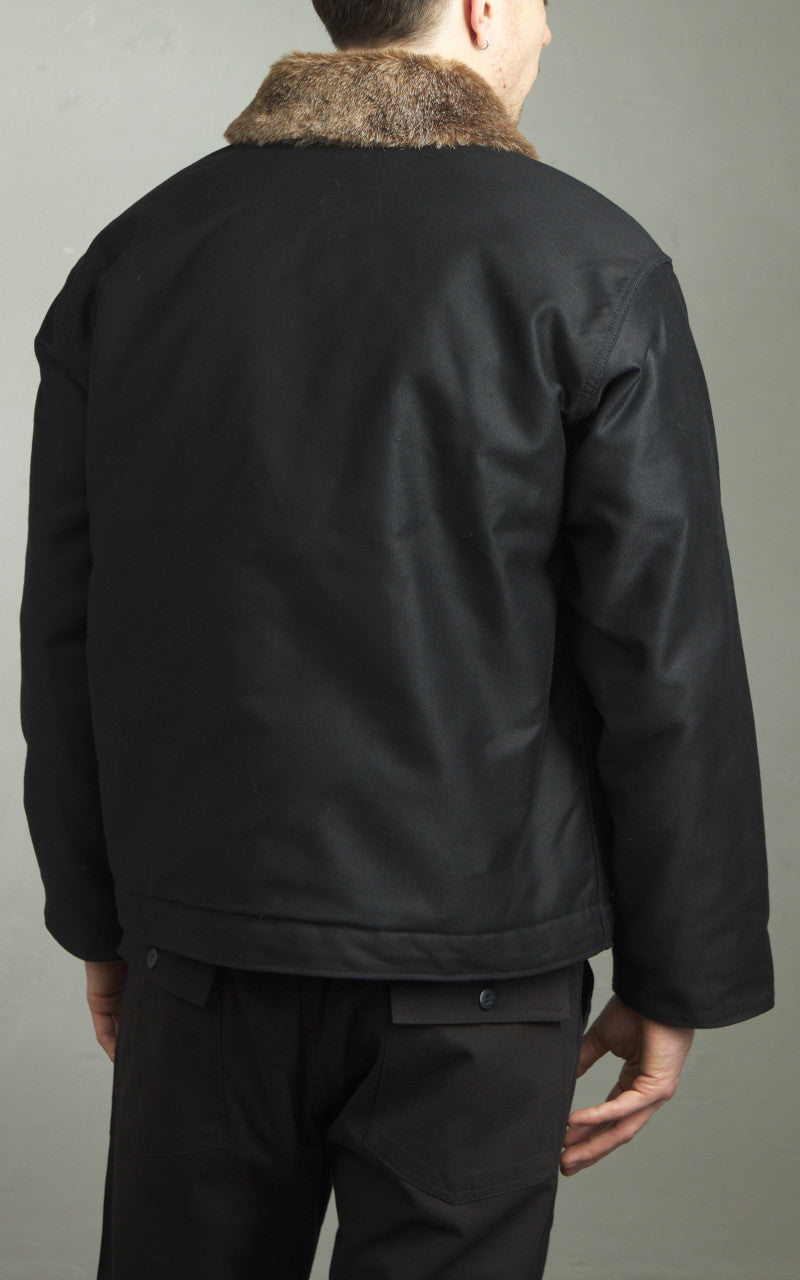 Houston 5N-1 Deck Jacket Heavy Pique Black