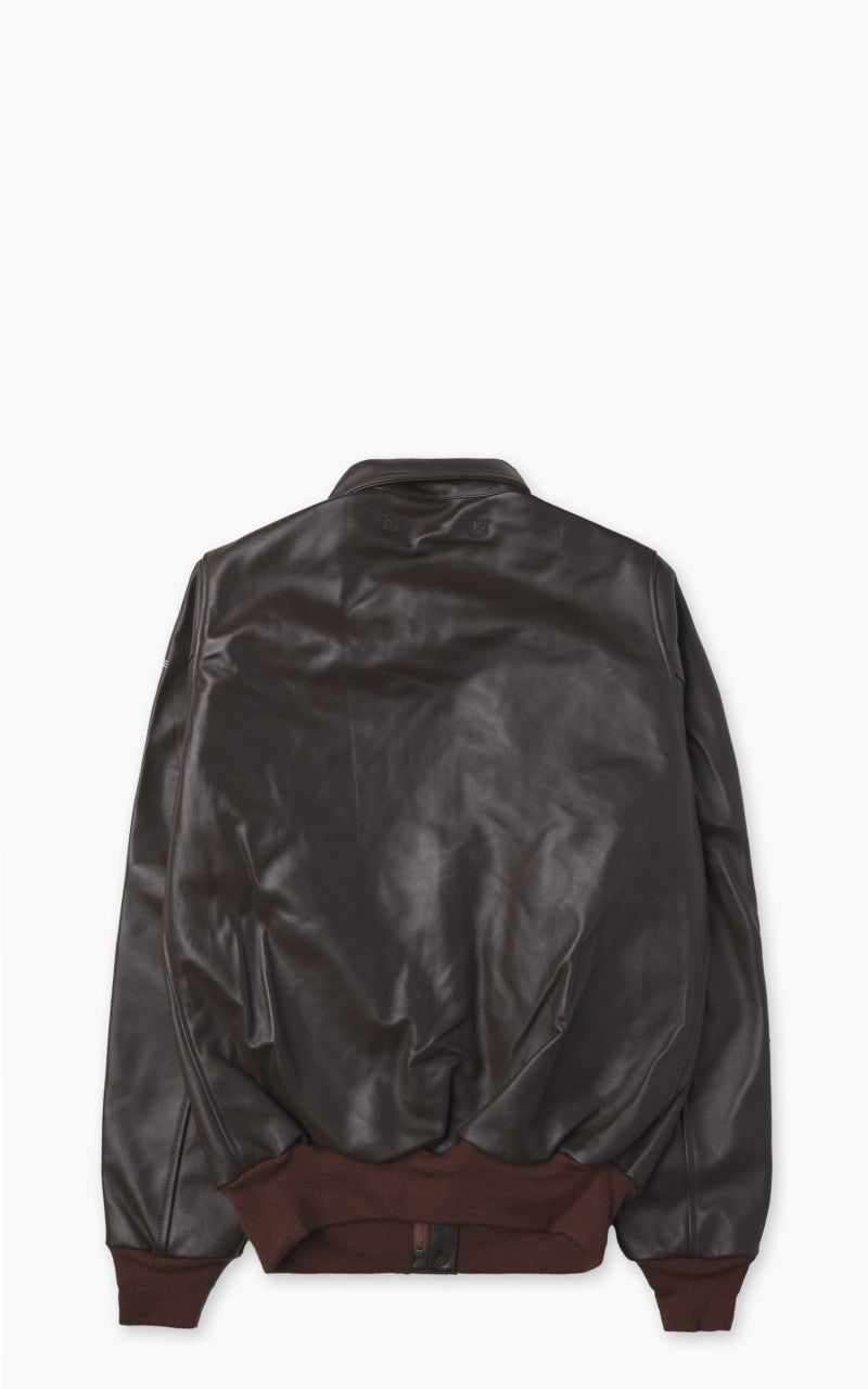 Houston A-2 Leather Jacket Horsehide Brown