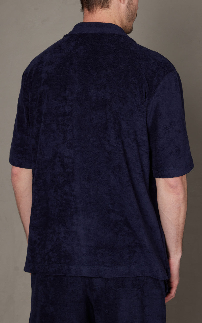 Howlin' Cocktail In Towel Shirt Navy