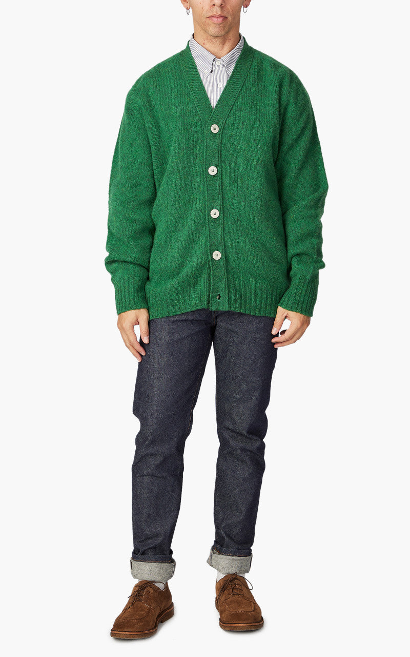 Howlin' Shaggy Bear Cardigan Greenlover