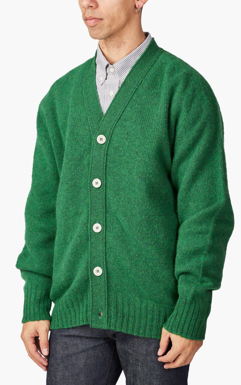 Howlin' Shaggy Bear Cardigan Greenlover