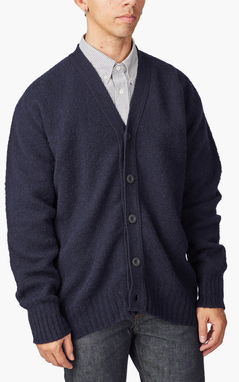 Howlin' Shaggy Bear Cardigan Navy