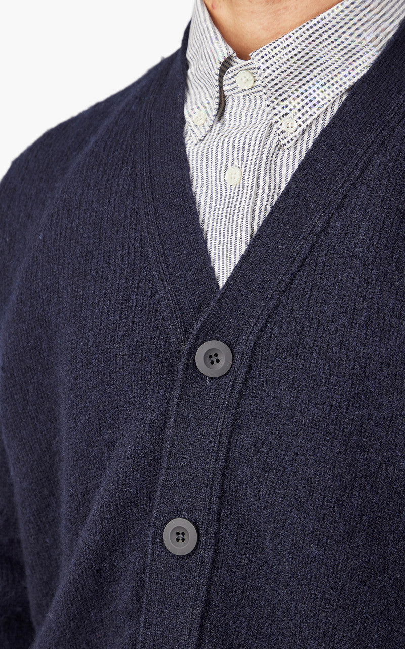 Howlin' Shaggy Bear Cardigan Navy