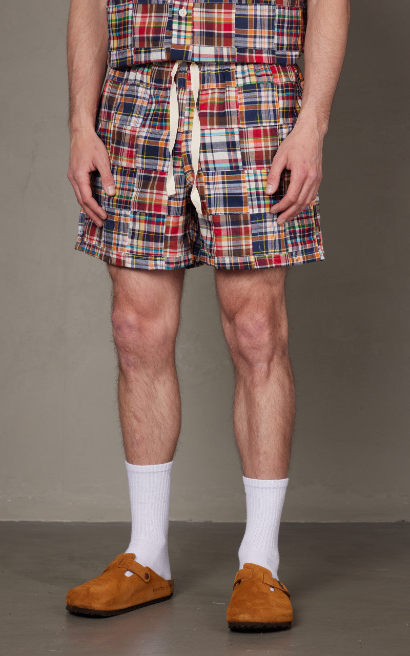 Howlin' Smiling Shorts Multi Madras Patchwork