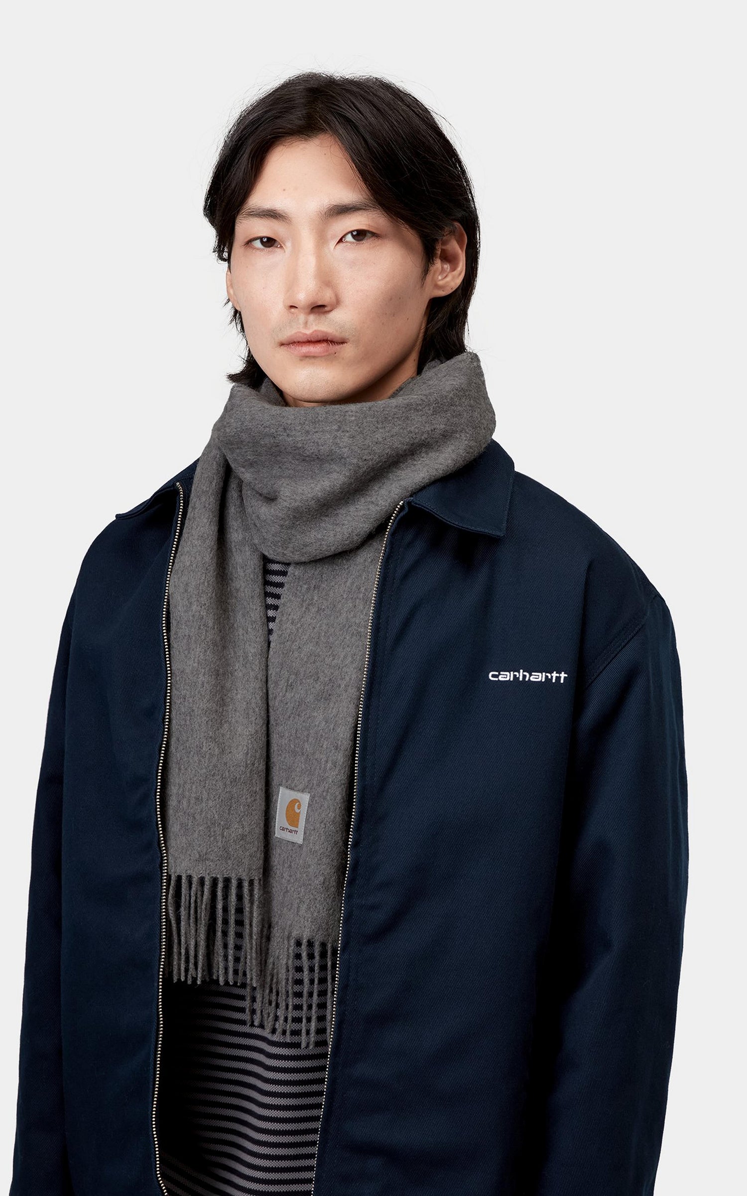 Carhartt WIP Clan Scarf Dark Grey Heather