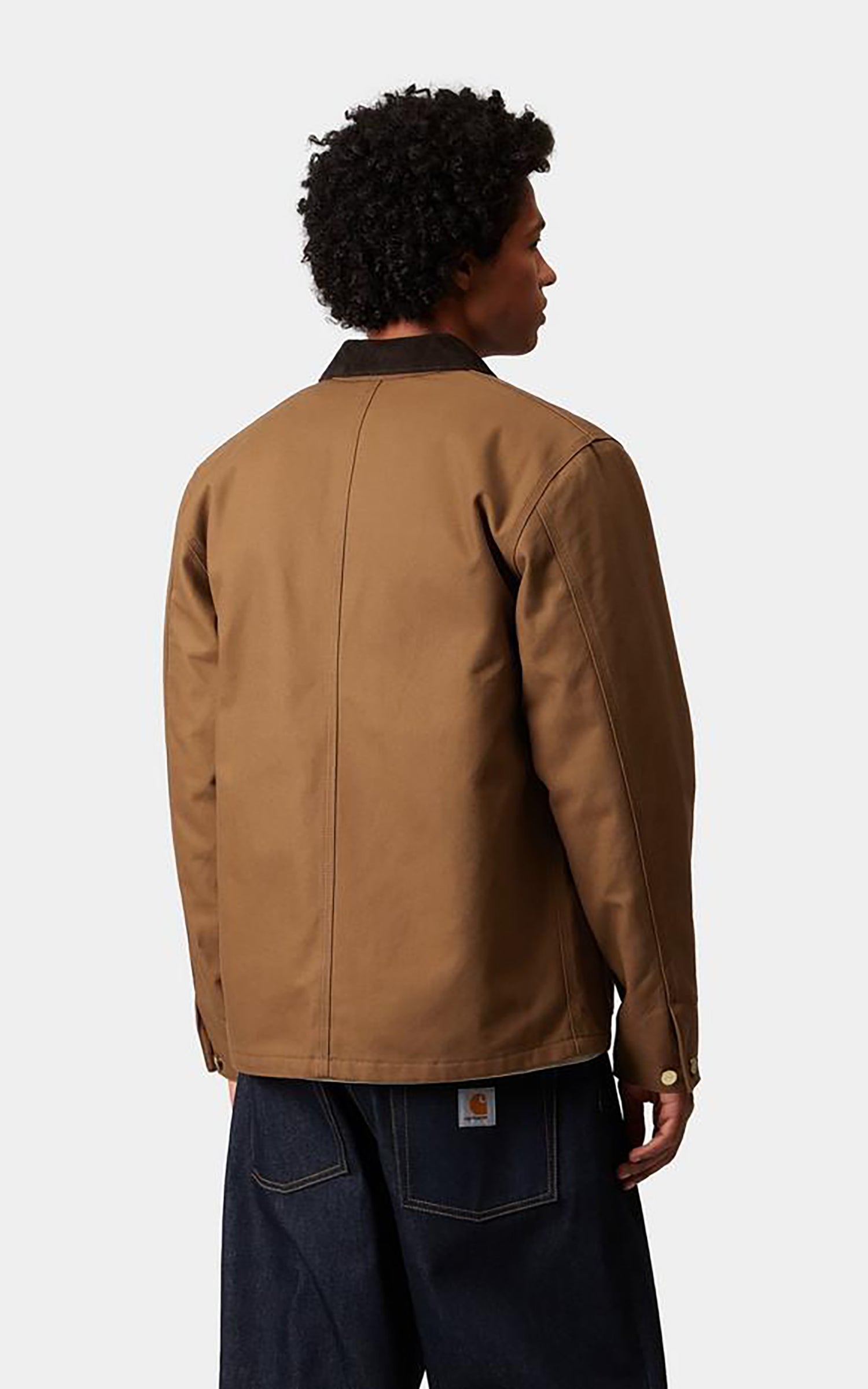 Carhartt WIP Michigan Coat Winter Dearborn Canvas Rigid Hamilton Brown/Tobacco