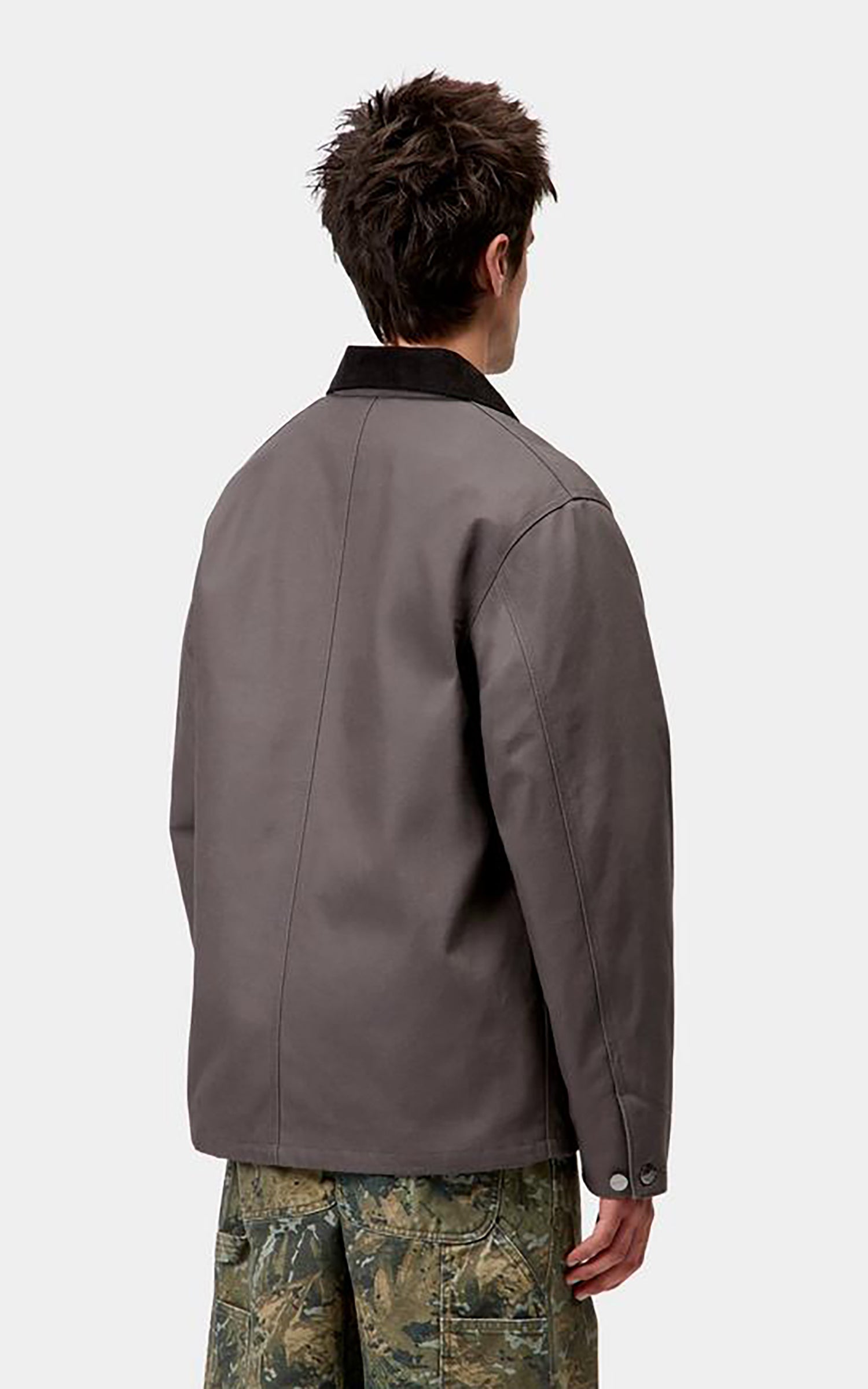 Carhartt WIP Michigan Coat Winter Dearborn Canvas Rigid Graphite/Black