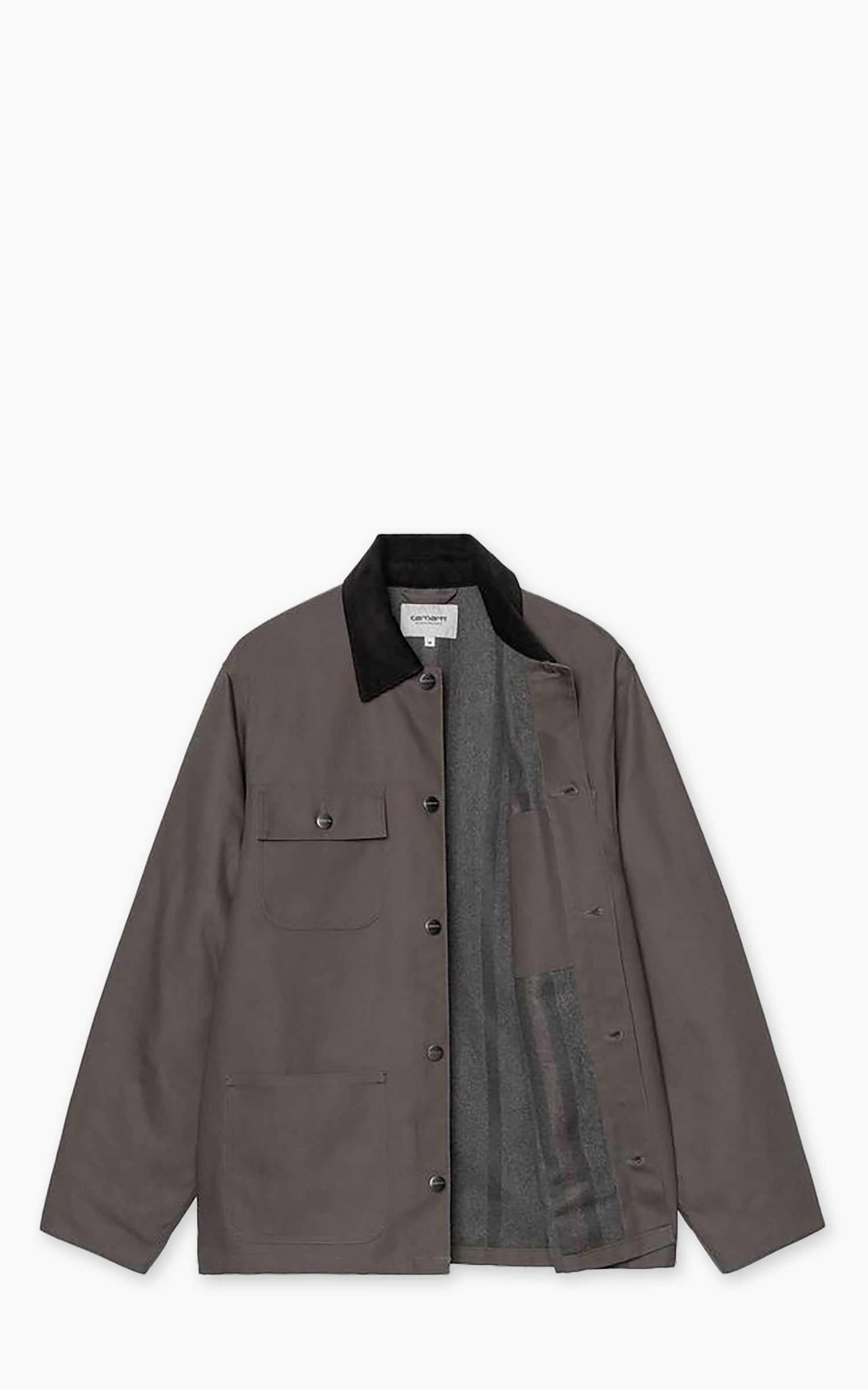 Carhartt WIP Michigan Coat Winter Dearborn Canvas Rigid Graphite/Black