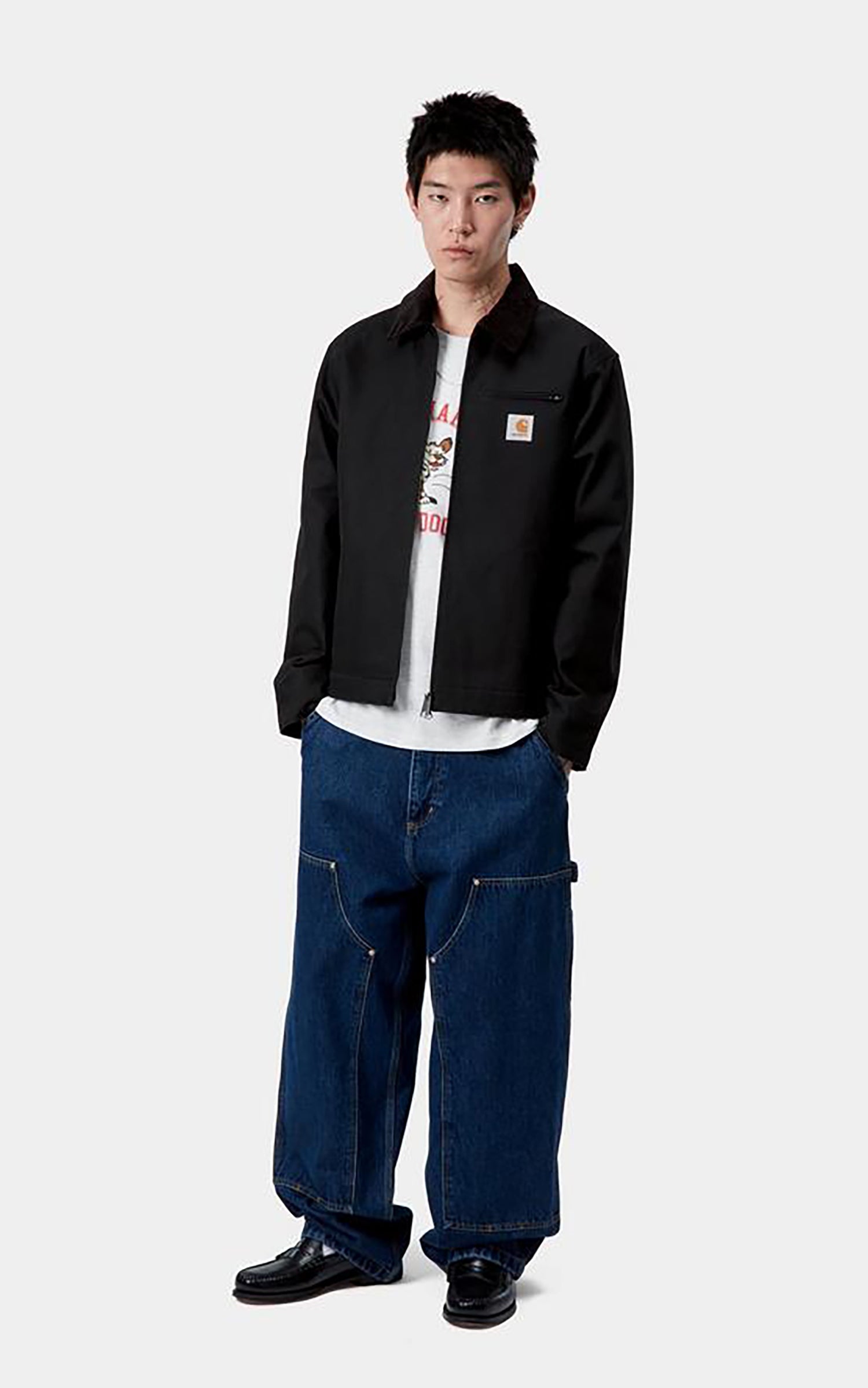 Carhartt WIP Detroit Jacket Winter Dearborn Canvas Rigid Black/Black