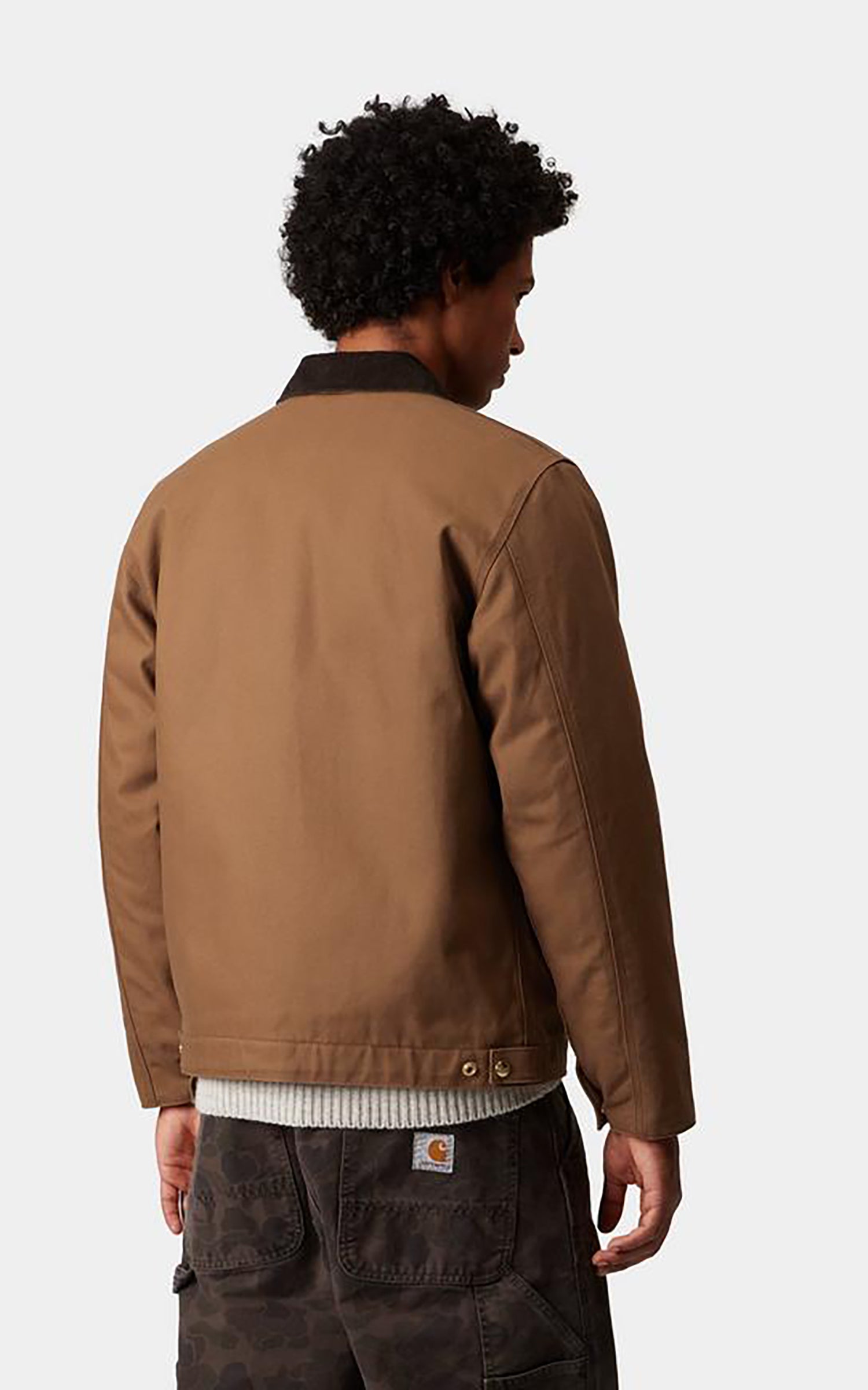 Carhartt WIP Detroit Jacket Winter Dearborn Canvas Rigid Hamilton Brown/Tobacco