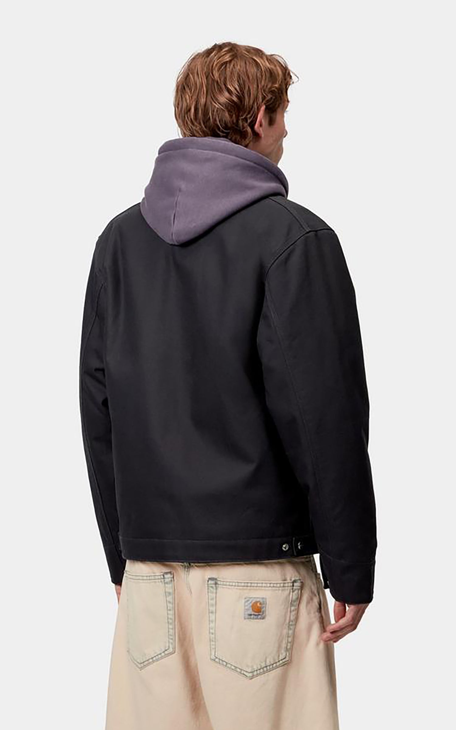 Carhartt WIP Detroit Jacket Winter Dearborn Canvas Rigid Dark Navy/Black