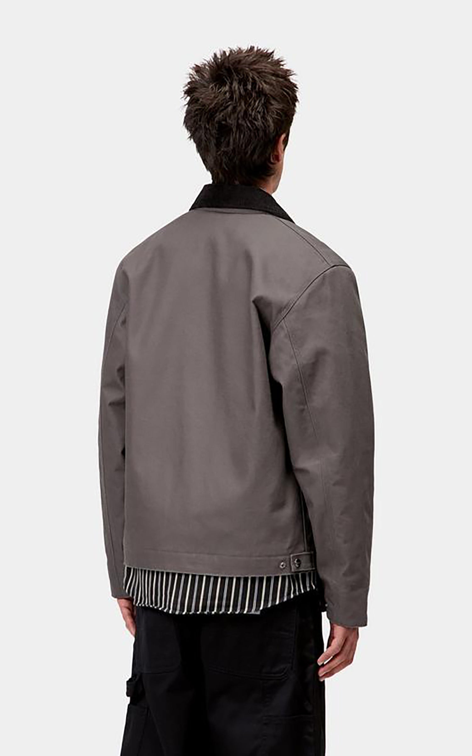 Carhartt WIP Detroit Jacket Winter Dearborn Canvas Rigid Graphite/Black