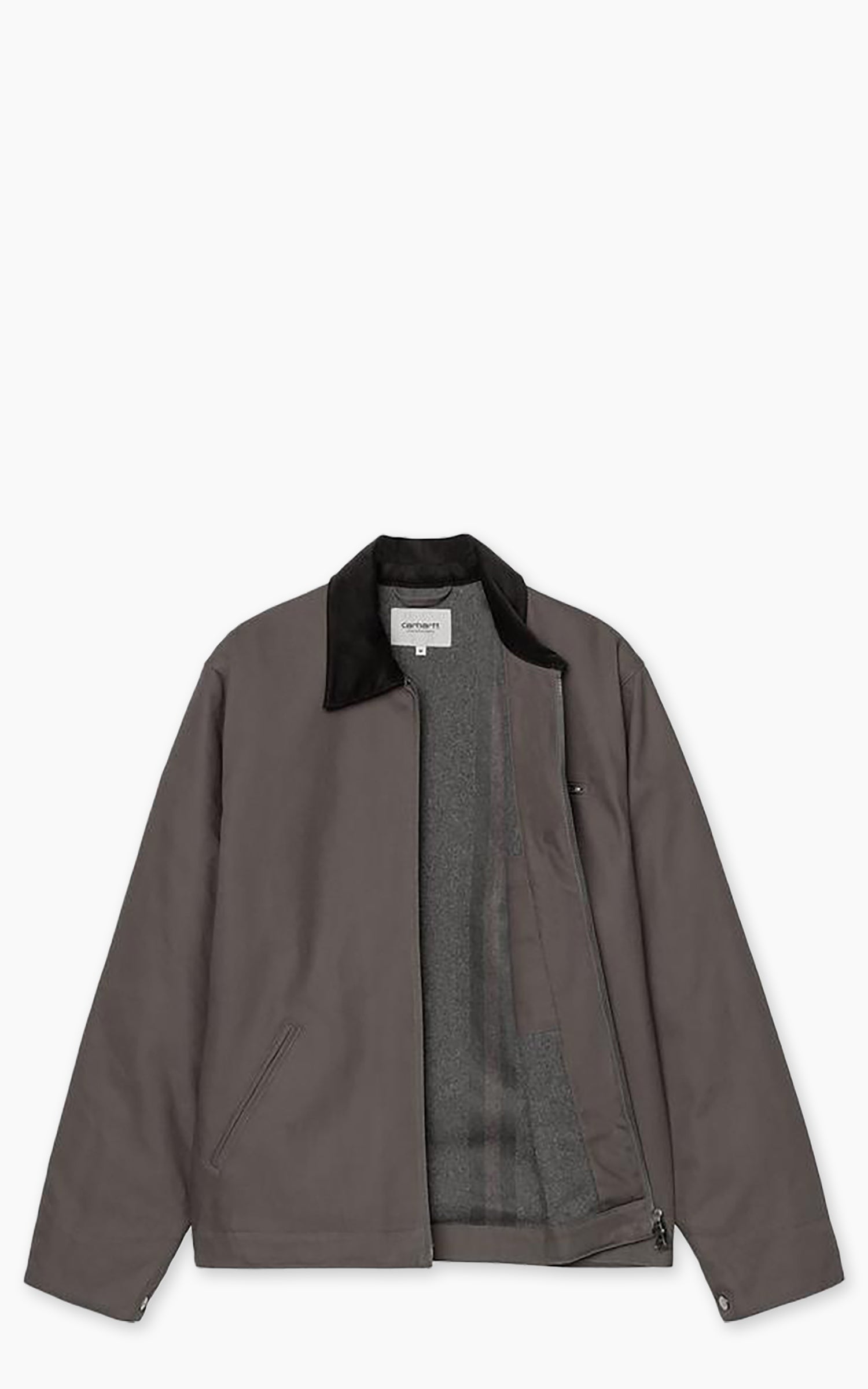 Carhartt WIP Detroit Jacket Winter Dearborn Canvas Rigid Graphite/Black