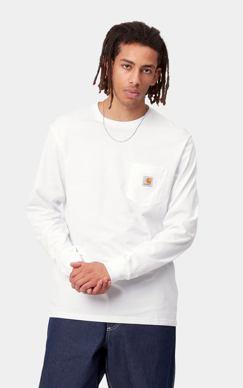 Carhartt WIP L/S Pocket T-Shirt White