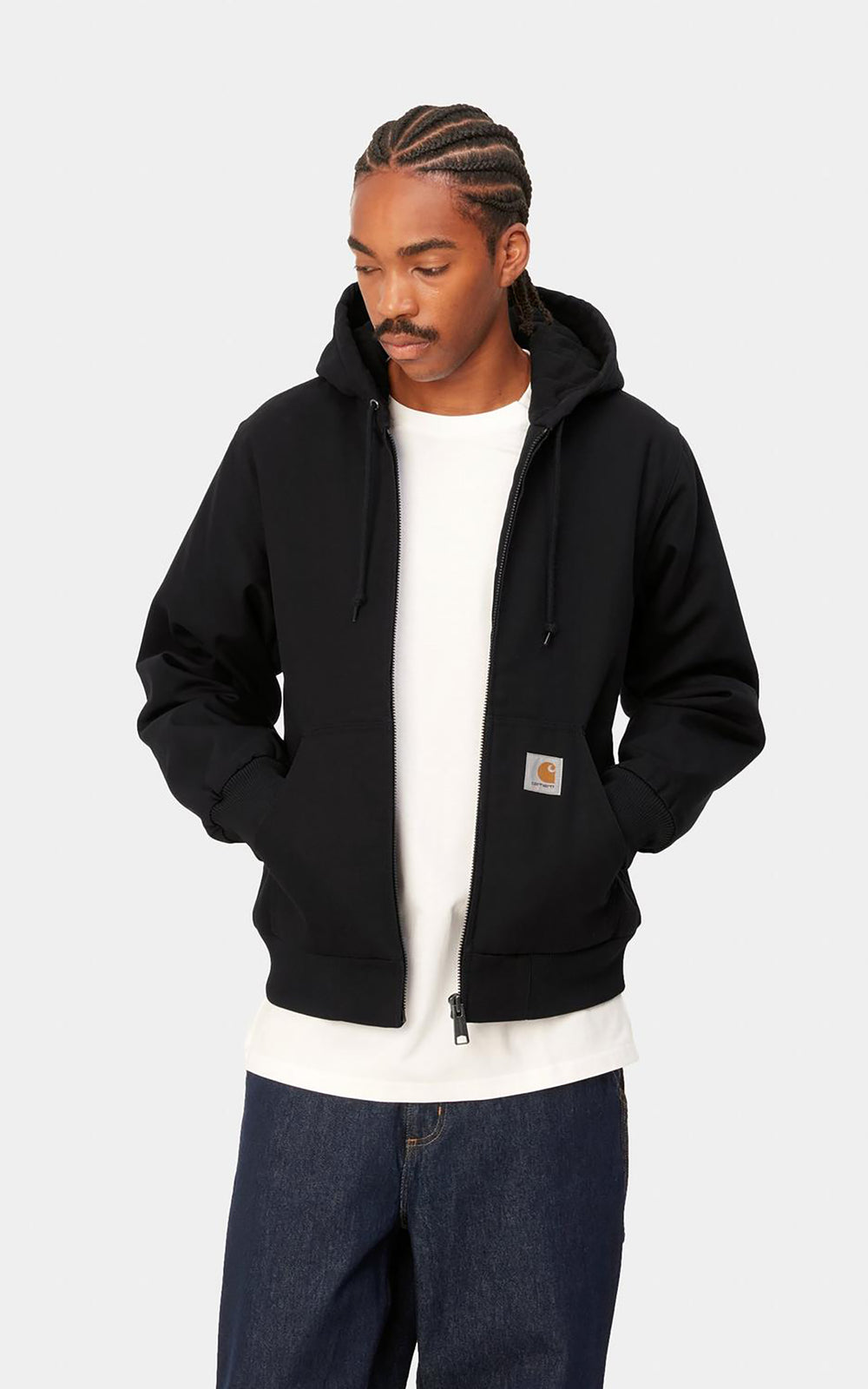 Carhartt WIP Active Jacket Winter Dearborn Canvas Rigid Black