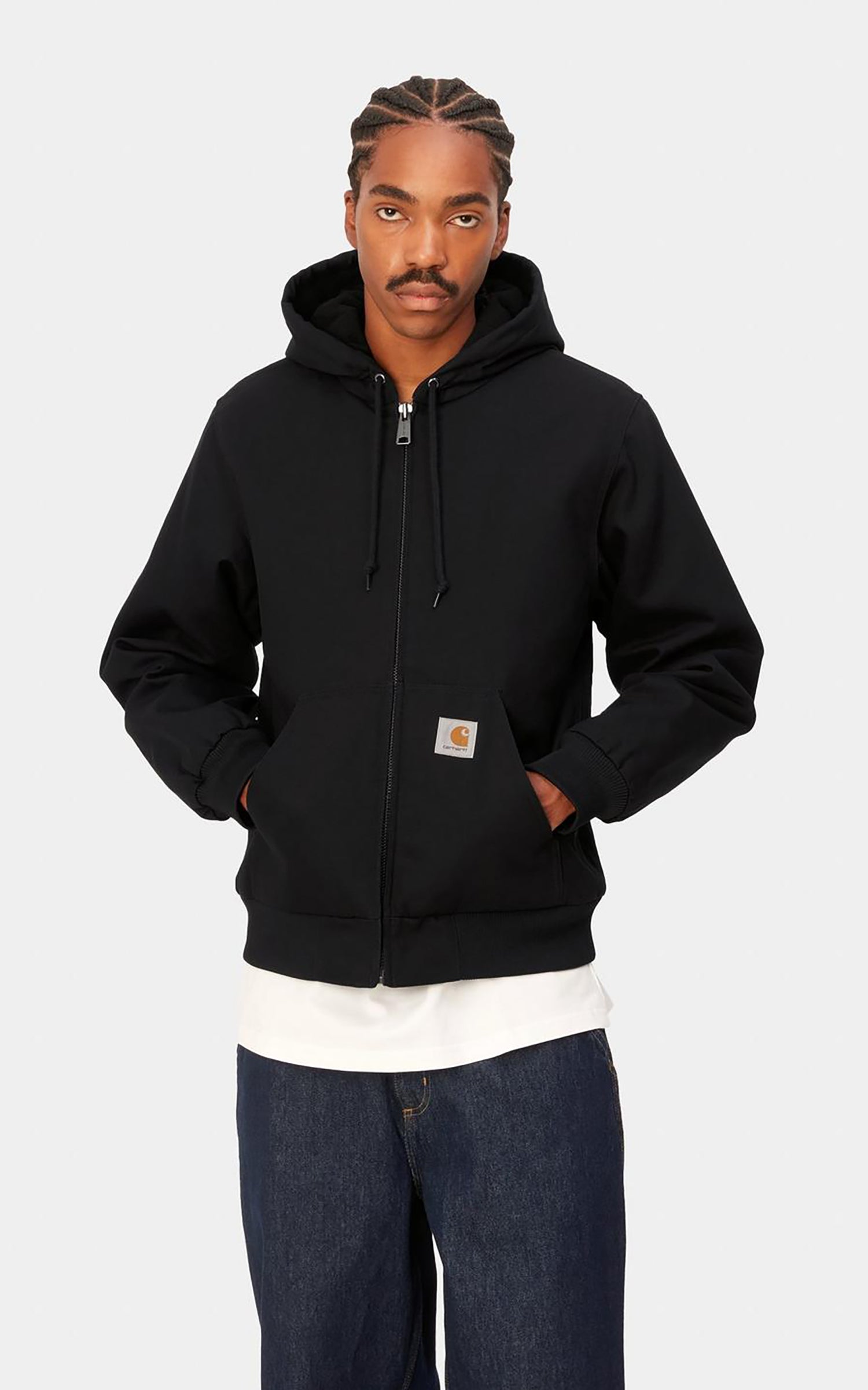 Carhartt WIP Active Jacket Winter Dearborn Canvas Rigid Black