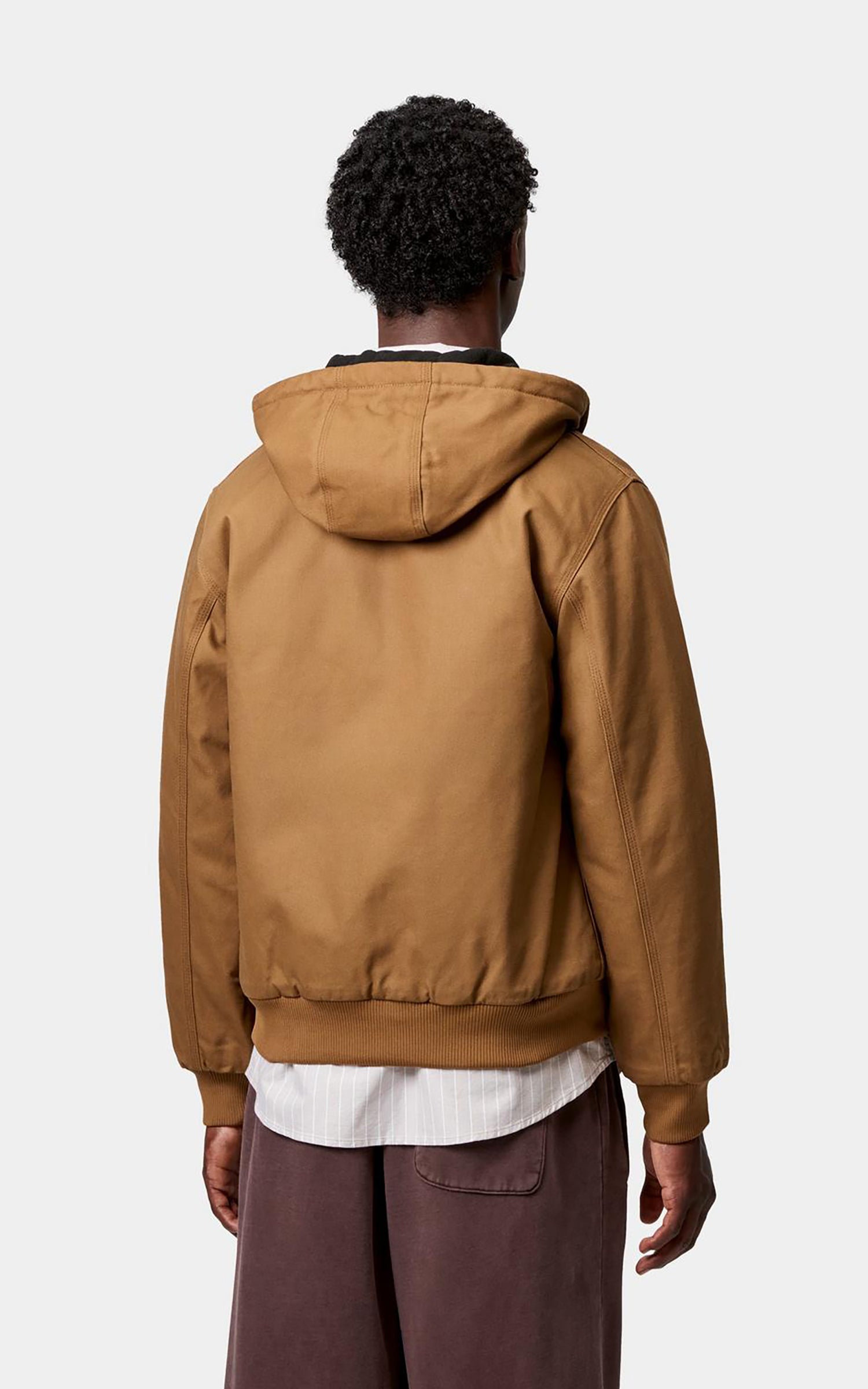 Carhartt WIP Active Jacket Winter Dearborn Canvas Rigid Hamilton Brown