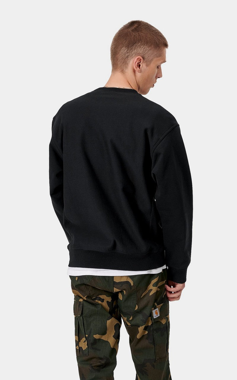 Carhartt WIP American Script Sweatshirt Black