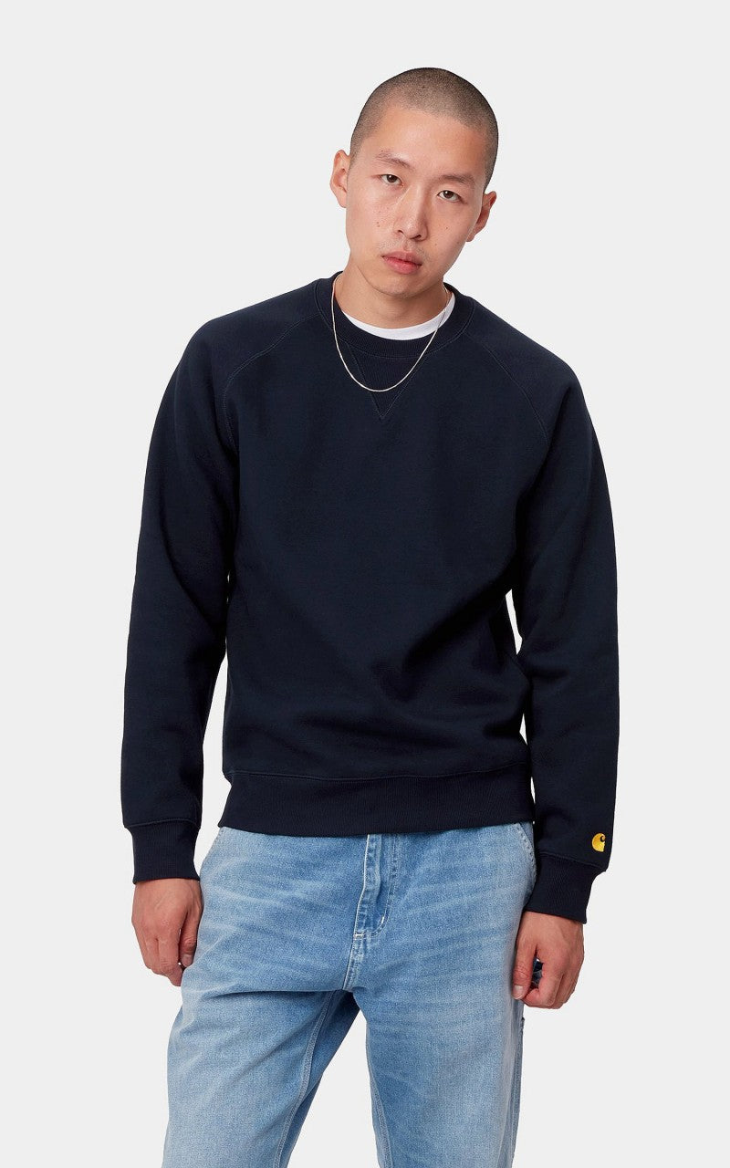 Carhartt WIP Chase Sweatshirt Dark Navy/Gold