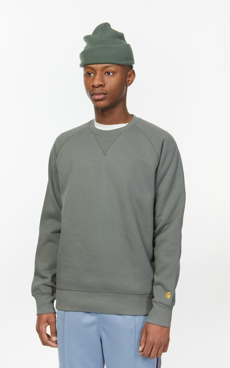 Carhartt WIP Chase Sweatshirt Thyme/Gold